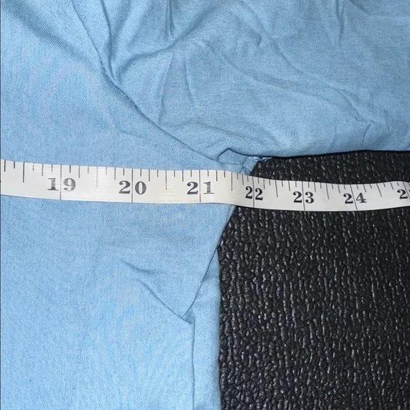 Light Blue Button-Up Tiered Dress - Picture 7 of 9